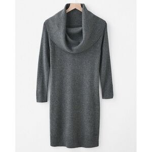 Garnet Hill‎ Women's Shimmering Sweater Dress Wool/cashmere with Lurex Small
